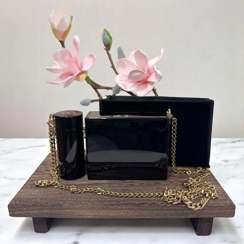 NWT Dior Rouge Dior Minaudière Limited Edition Clutch & Lipstick Holder Gift Set